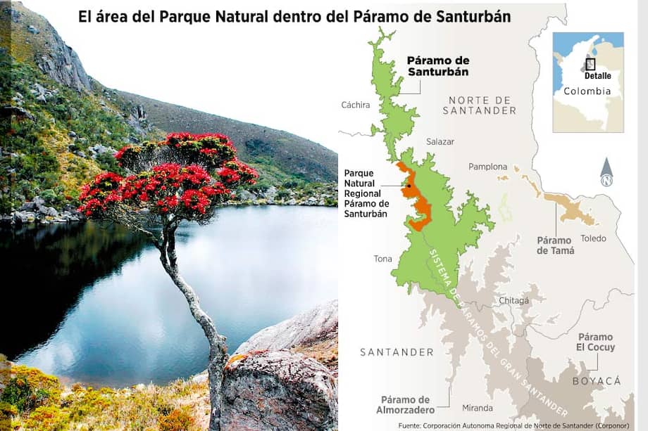 Piden reducir el páramo de Santurbán