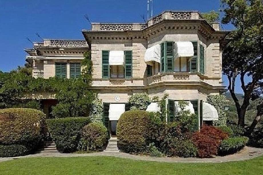 Fachada de la mansión que compró Eto'o cerca del puerto de Portofino.