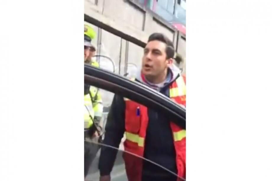 Captura de pantalla del video del incidente. / Captura de pantalla del video del incidente.