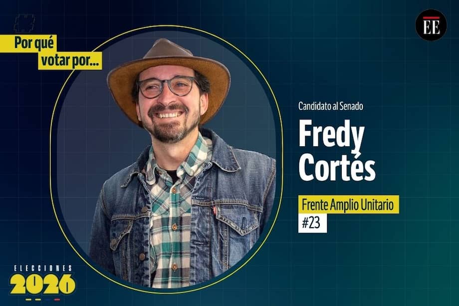 Fredy Cortés es candidato al Senado por el Frente Amplio Unitario.
