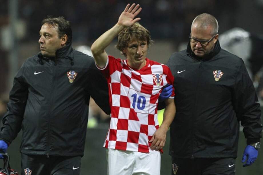 Luka Modric salió lesionado del partido que la Selección de Croacia enfrentó a Italia. Foto: AFP