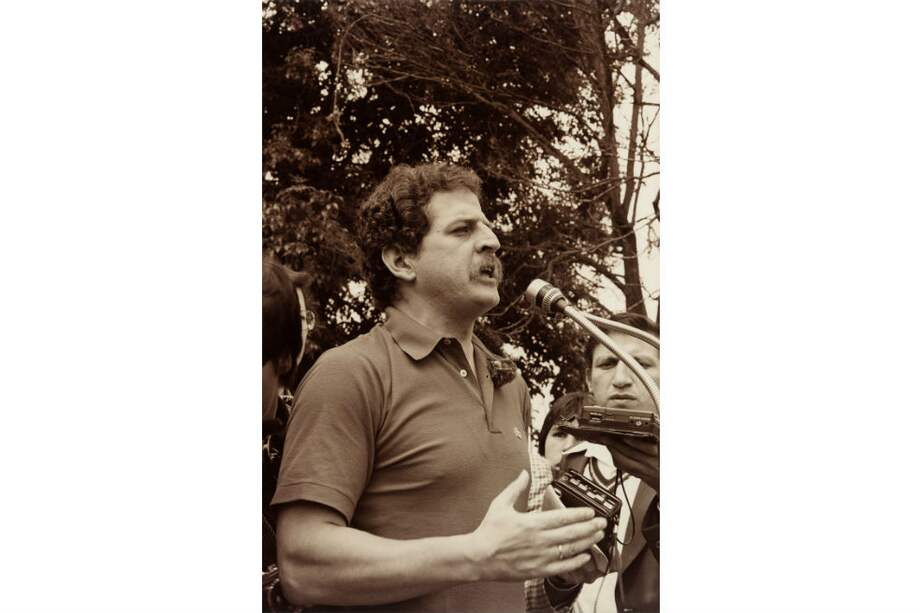 Imagen de Luis Carlos Galán Sarmiento, que se encuentra dentro de la exposición 'La Palabra Des-Armada'. / Cortesía Museo Nacional