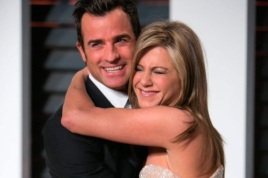 Justin Theroux y Jennifer Aniston. / AFP