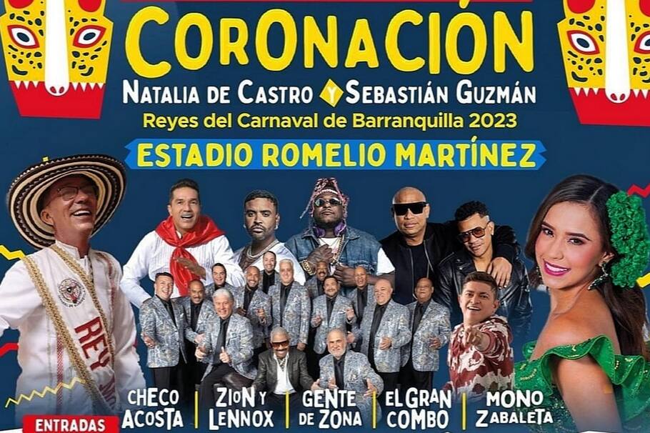 Concierto de Coronación de la Reina del Carnaval de Barranquilla 2023