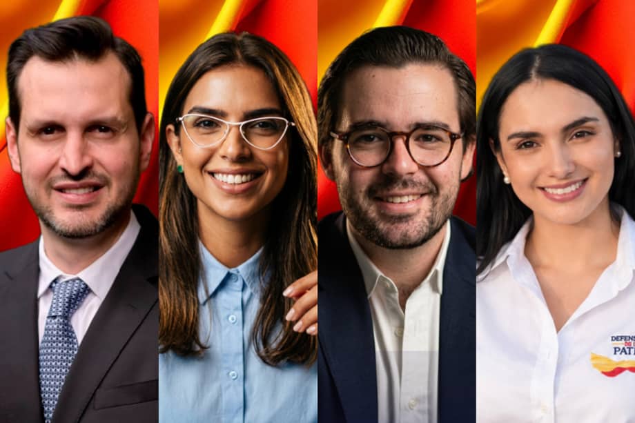 Carlos Ríos, secretario general de presidencia; Valeria Lafaurie, consejera para las regiones; Nicolás Gómez, jefe de despacho; María Fernanda Sandoval, directora de comunicaciones de presidencia.
