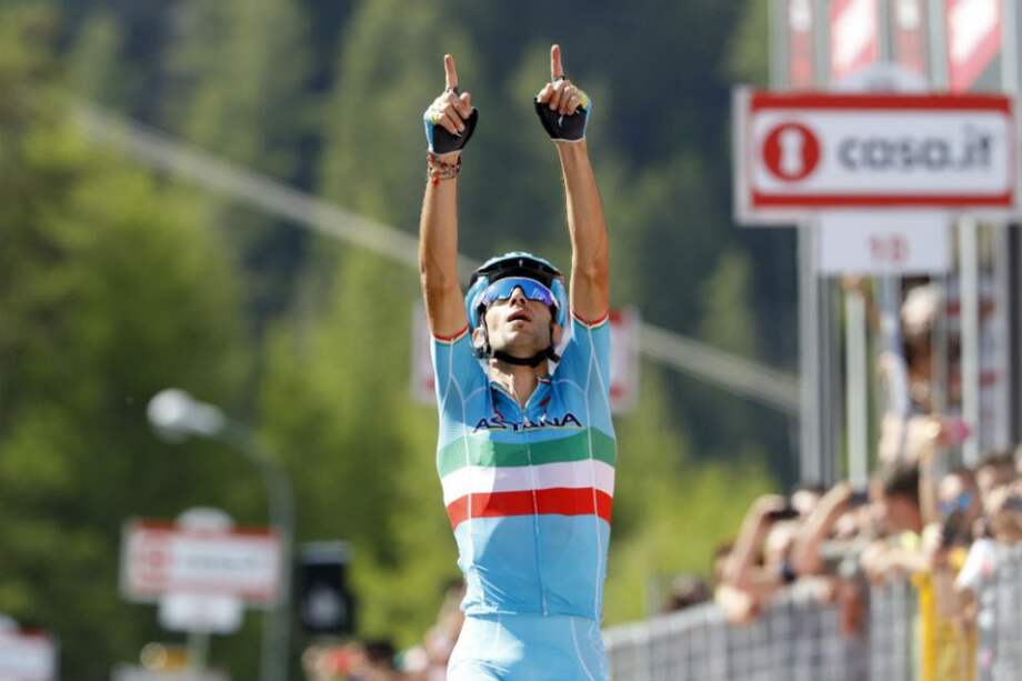 Vicenzo Nibali ganó la etapa 19 del Giro de Italia. Foto: AFP