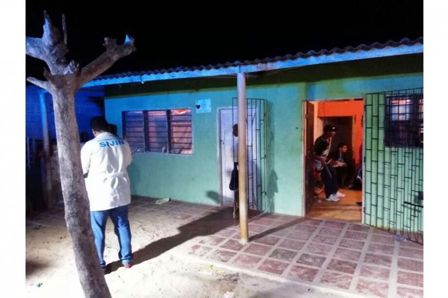 En esta vivienda del barrio Alfonso López de Palmar de Varela se perpetraron los hechos. /Policía Nacional