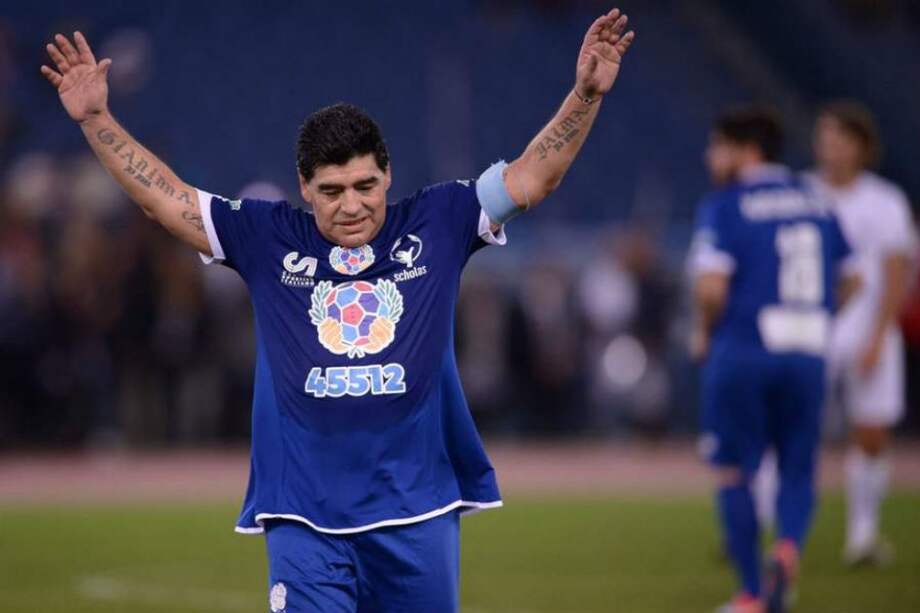 Diego Maradona, exfutbolista argentino. Foto: EFE