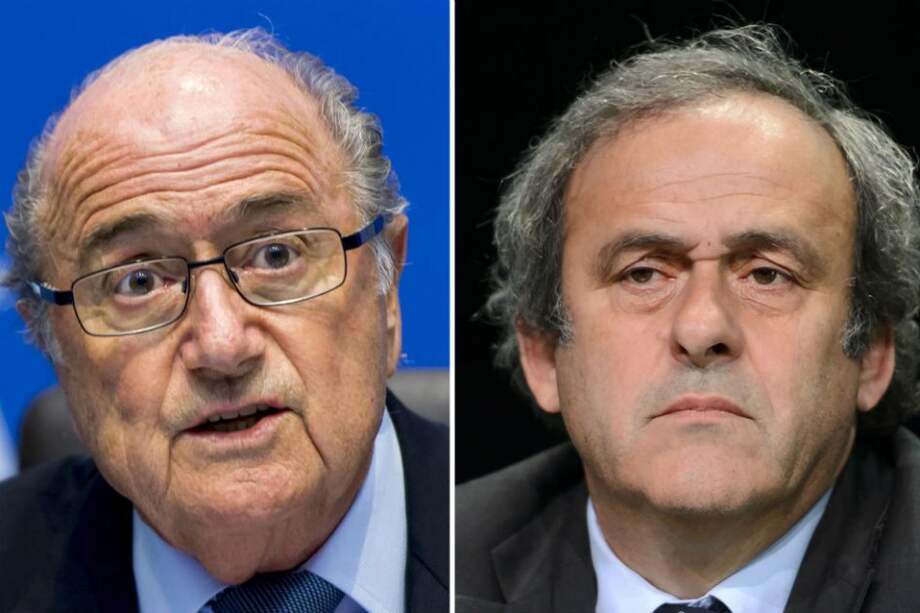 Blatter y Platini serán suspendidos por seis años. Foto: AFP