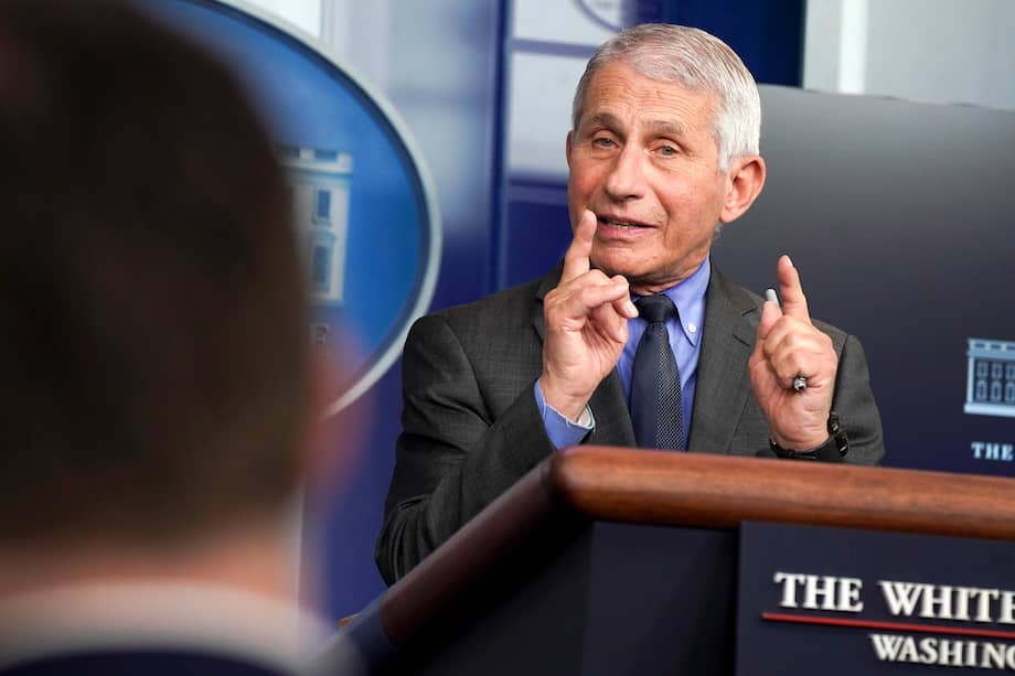 El exasesor médico Anthony Fauci en la Casa Blanca en Washington, DC, (EE. UU).