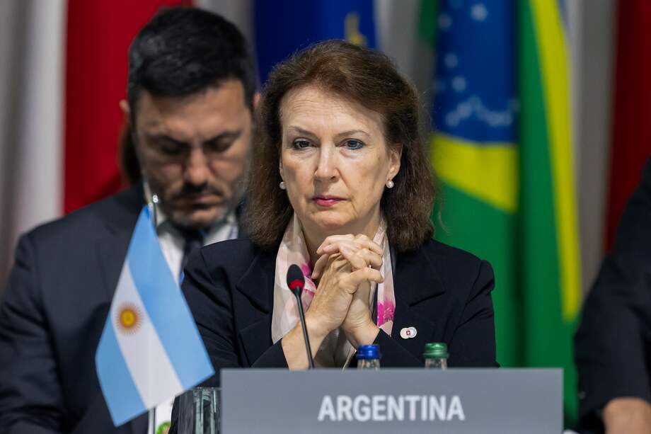 La recién destituida ministra argentina de Asuntos Exteriores, Diana Mondino.