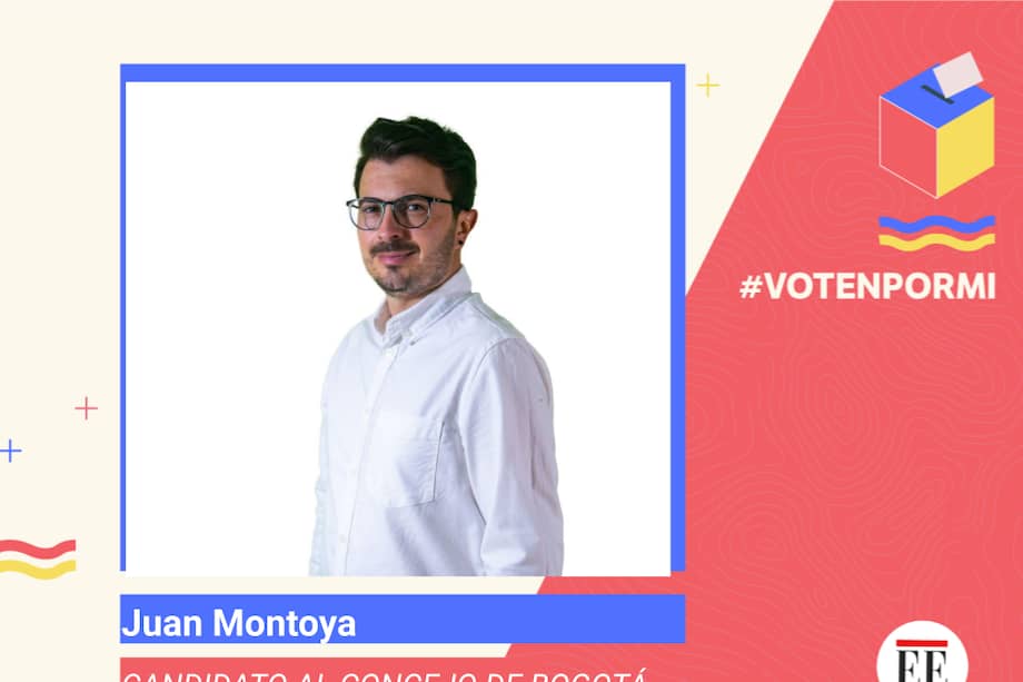 Juan Montoya, candidato al Concejo de Bogotá.