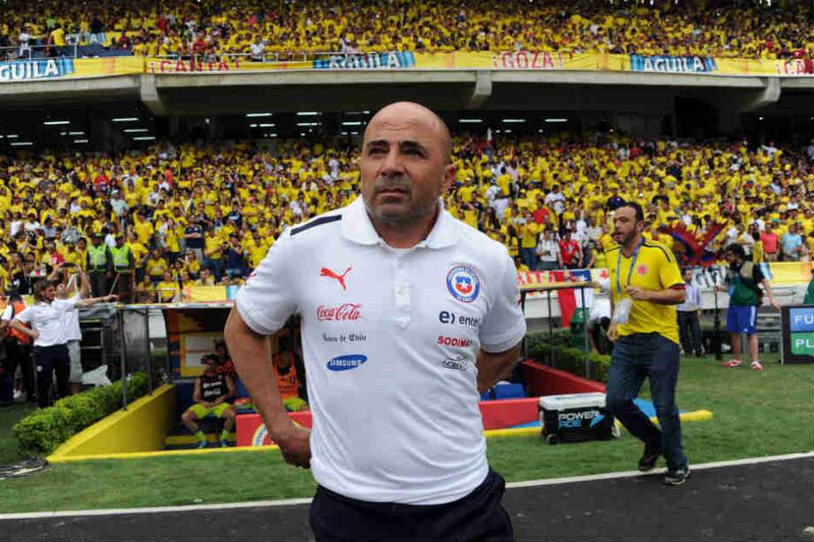 Jorge Sampaoli, en su visita a Barranquilla. / AFP