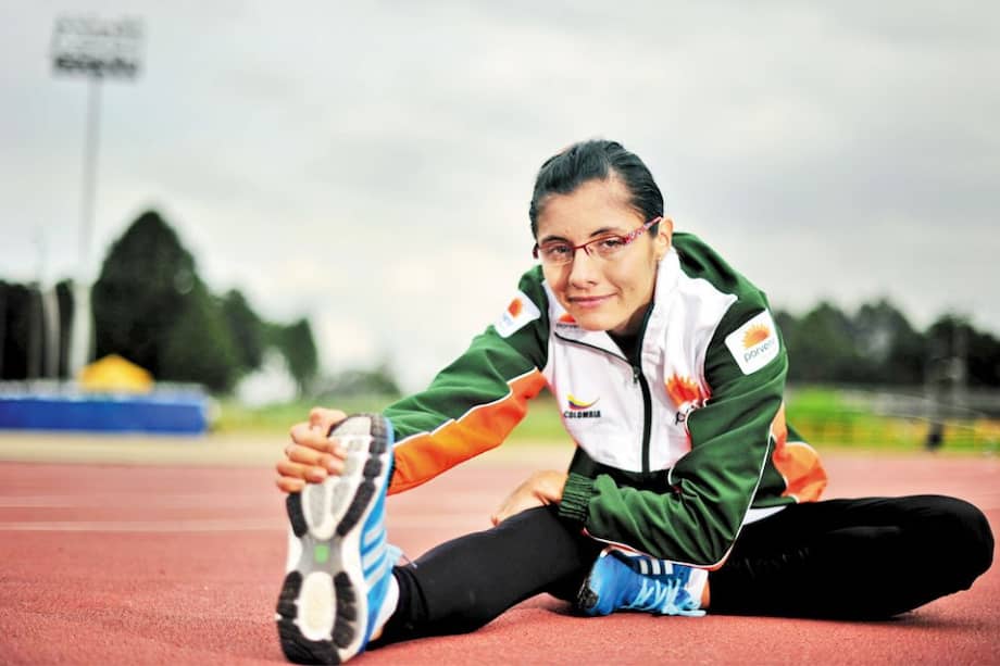 Yolanda Caballero todos los días entrena, unas veces en el Parque Simón Bolívar y otras en la Unidad Deportiva El Salitre.