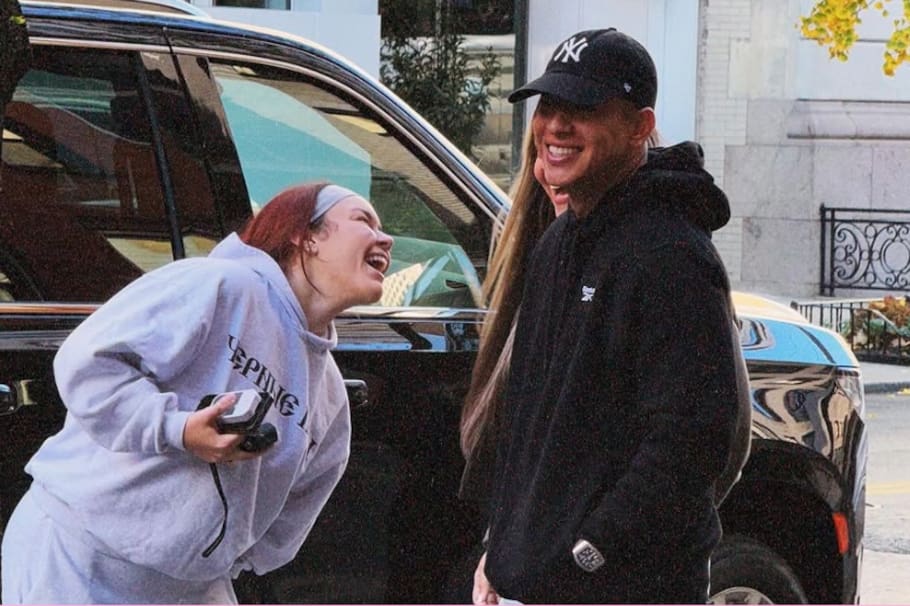 Jesaaelys junto a Daddy Yankee, su padre.