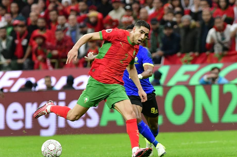 Achraf Hakimi, jugador de Marruecos.