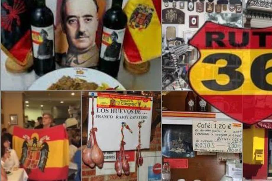 Un collage franquista en pleno Siglo XXI, y en uno de los lugares más céntricos de Madrid. / Cortesía