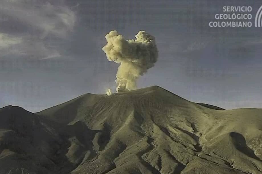Fotografía del 12 de junio del volcán Puracé.