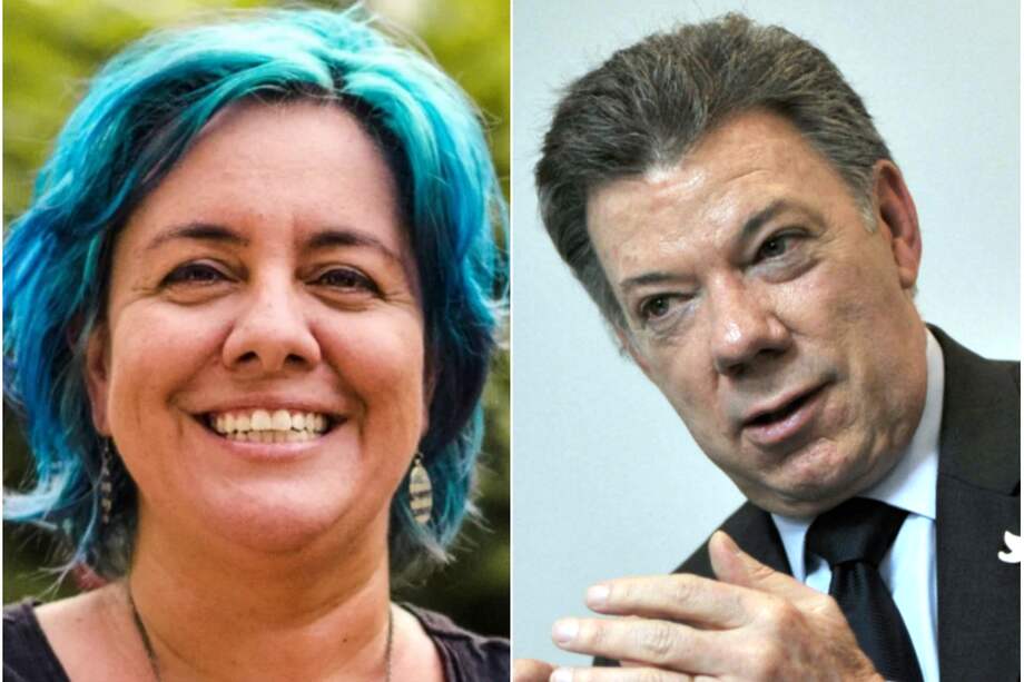 Ana María González y Juan Manuel Santos. / Archivo El Espectador