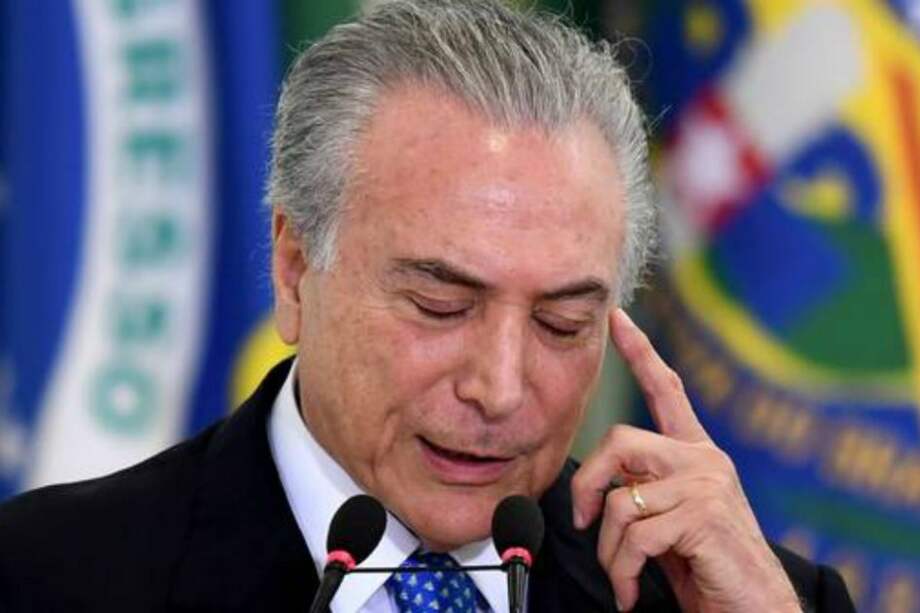 Michel Temer, presidente de Brasil. / AFP