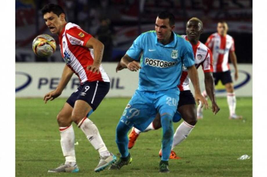 Roberto Ovelar, delantero del Atlético Júnior. Foto: AFP