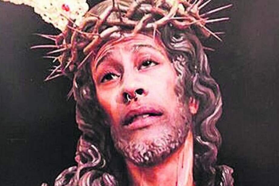 Imagen del fotomontaje de Cristo realizado por un joven en Jaén, España. / Tomada de Instagram