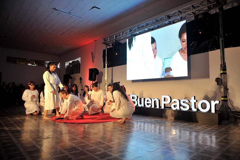 El Grupo de Teatro Cárcel Buen Pastor participó en la charla TEDx. / Cristian Garavito