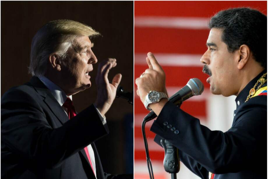 Donald Trump y Nicolás Maduro. / AFP