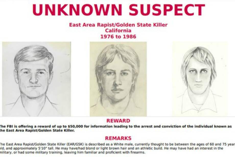 Retrato del Golden State Killer divulgado por el FBI en 2016. / FBI