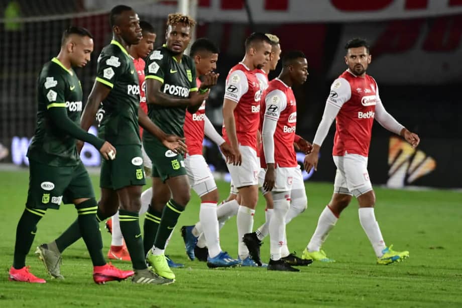 Nacional y Santa Fe empataron 2-2 en El Campín. Verdolagas y cardenales se mantienen en la parte alta de la tabla. / Óscar Pérez - El Espectador