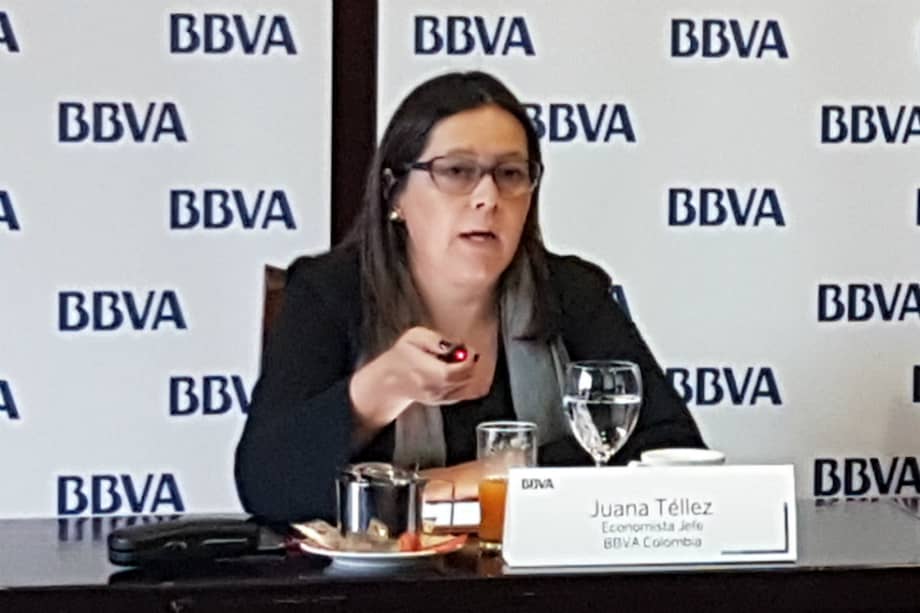 Juana Téllez, economista jefe del BBVA Colombia. / BBVA