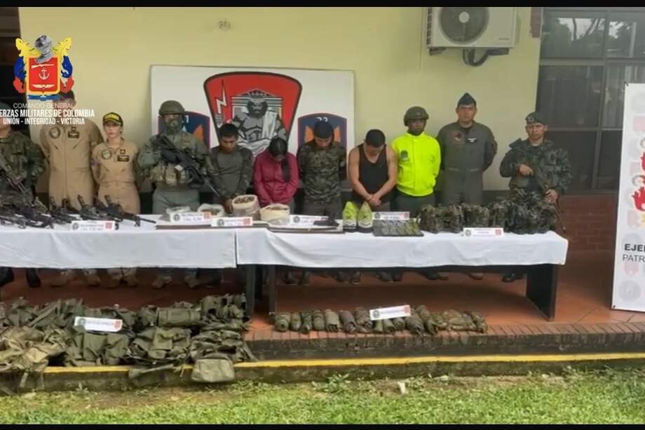Capturados presentados como resultado contra los Comandos de la Frontera.