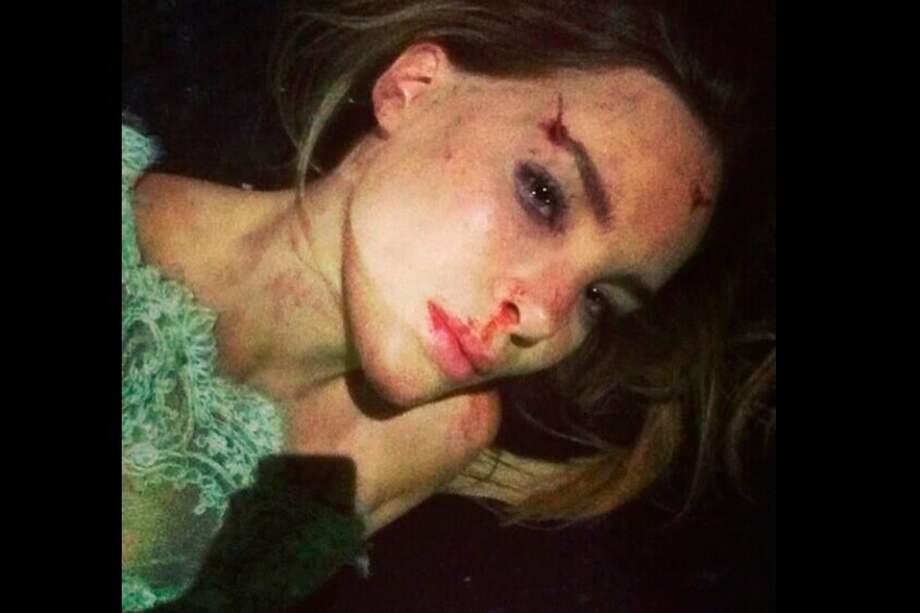 Belinda en la imagen de la polémica (Twitter).