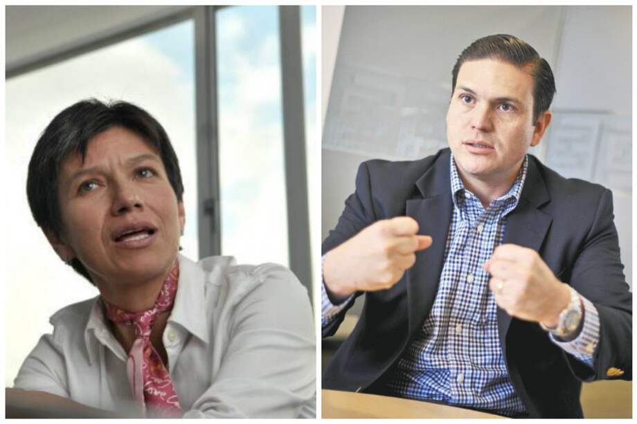 Claudia López y Juan Carlos Pinzón. / Archivo El Espectador