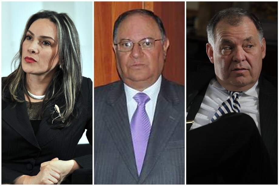 Respectivamente la magistrada María Mercedes López, el abogado Orlando Gallo Suárez y el procurador Alejandro Ordóñez Maldonado. / El Espectador