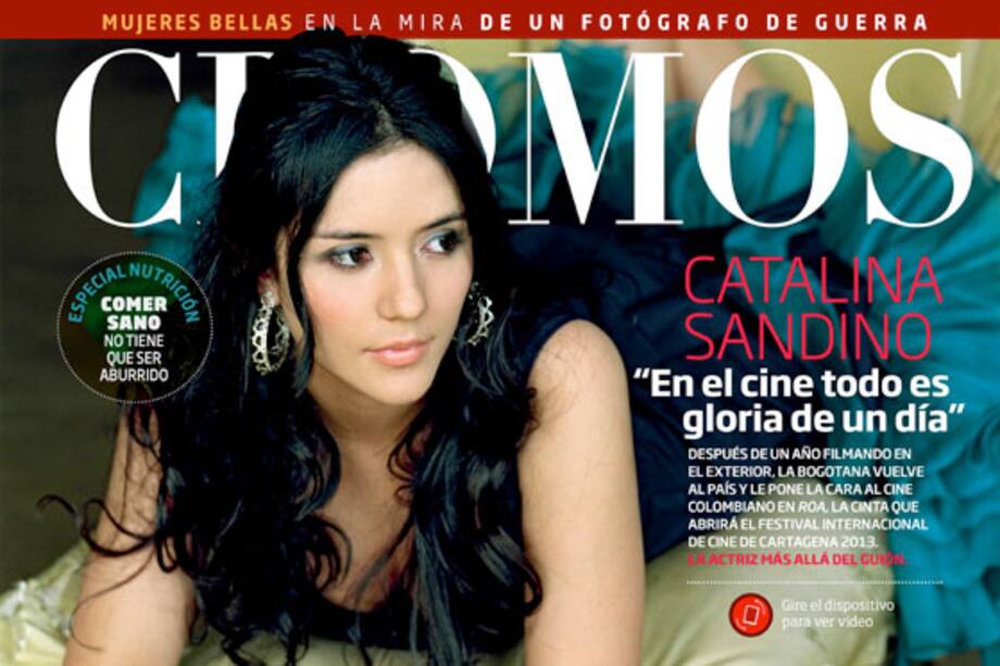 Catalina Sandino nuestra portada de la nueva edición Cromos para Ipad