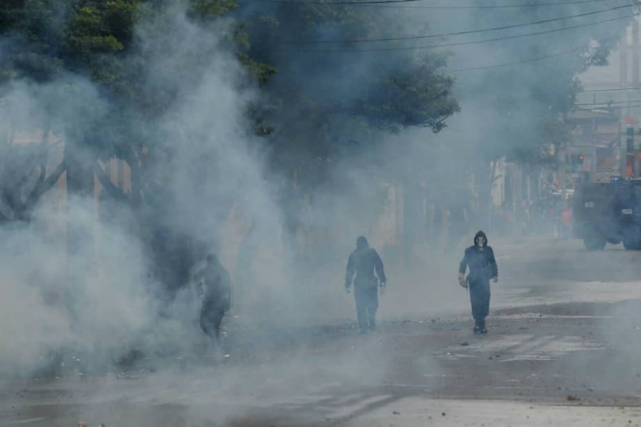 Según Secretaría de Movilidad de Medellín, se realizaron cierres en la Cl. 67, donde se encuentra la universidad. / Gustavo Torrijos - El Espectador