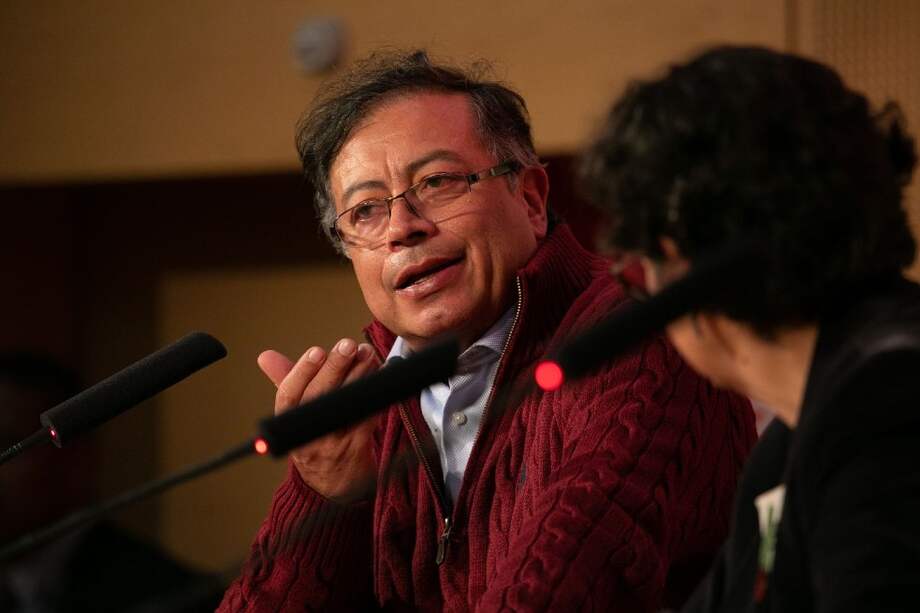 El presidente Gustavo Petro durante la conmemoración de los 150 años del Instituto de Estudios Políticos de París (Sciences PO).