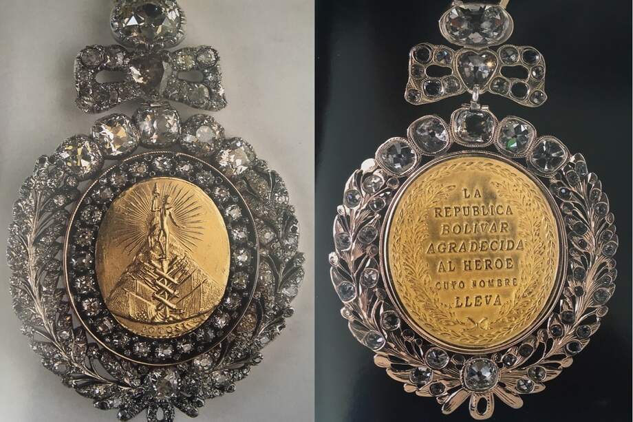 Medalla presidencial de Bolivia. / Fotografía cedida por el historiador y expresidente boliviano Carlos Mesa a EFE