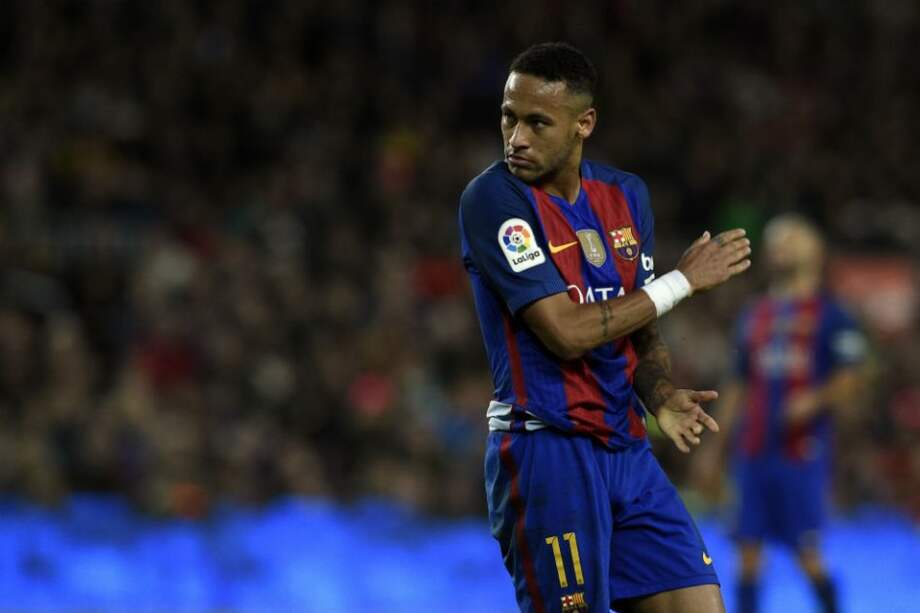 Neymar, delantero del Barcelona. Foto: AFP