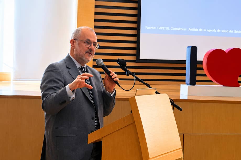 Juan Gabriel Cendales, CEO de LaCardio, durante el encuentro en el que analizó los principales desafíos que enfrenta el sistema de salud colombiano. /LaCardio