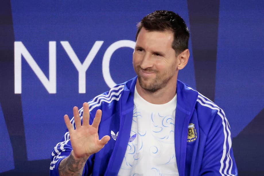 Lionel Messi en la rueda de prensa previa a la final del Mundial 2026 entre Argentina y España en Nueva York, Estados Unidos.