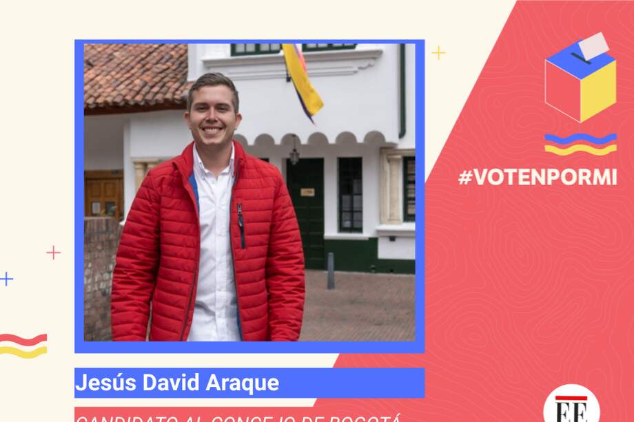 Jesús David Araque, candidato al Concejo de Bogotá.