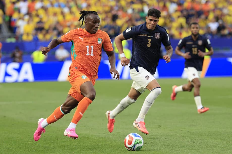 Yan Diomandé en un partido en la Copa del Mundo 2026.