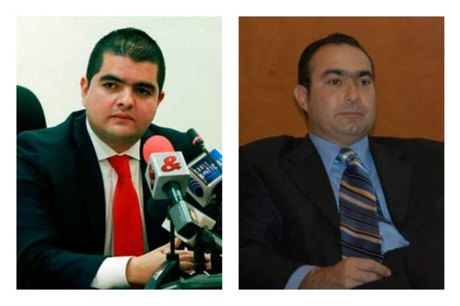 El congresista Julián Bedoya del Partido Liberal, investigador del caso, y el exmagistrado Jorge Pretelt. / Archivo El Espectador / El Universal