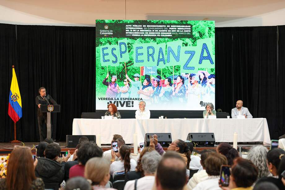 Acto público de Reconocimiento de Responsabilidad Internacional caso vereda La Esperanza.