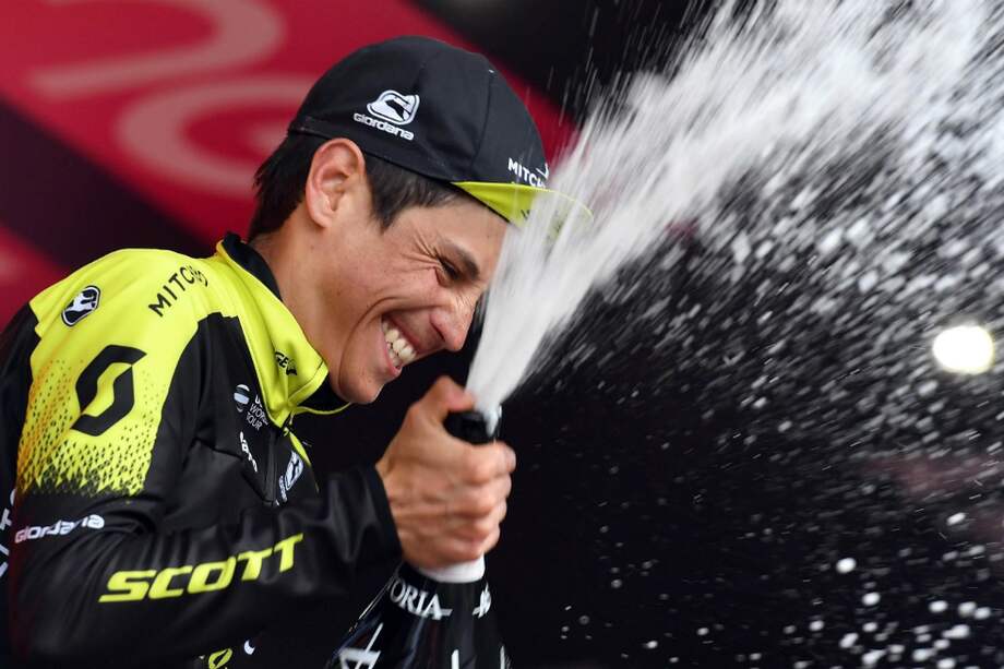Esteban Chaves, el mejor colombiano en el Giro de Italia 2018. / EFE