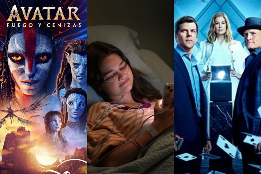 ‘Mensajes de voz para Isabelle’, ‘Avatar: fuego y cenizas’, ‘Los ilusionistas 3’ y ‘La extraordinaria vida de Eleanor’ son algunas de las opciones para escoger.