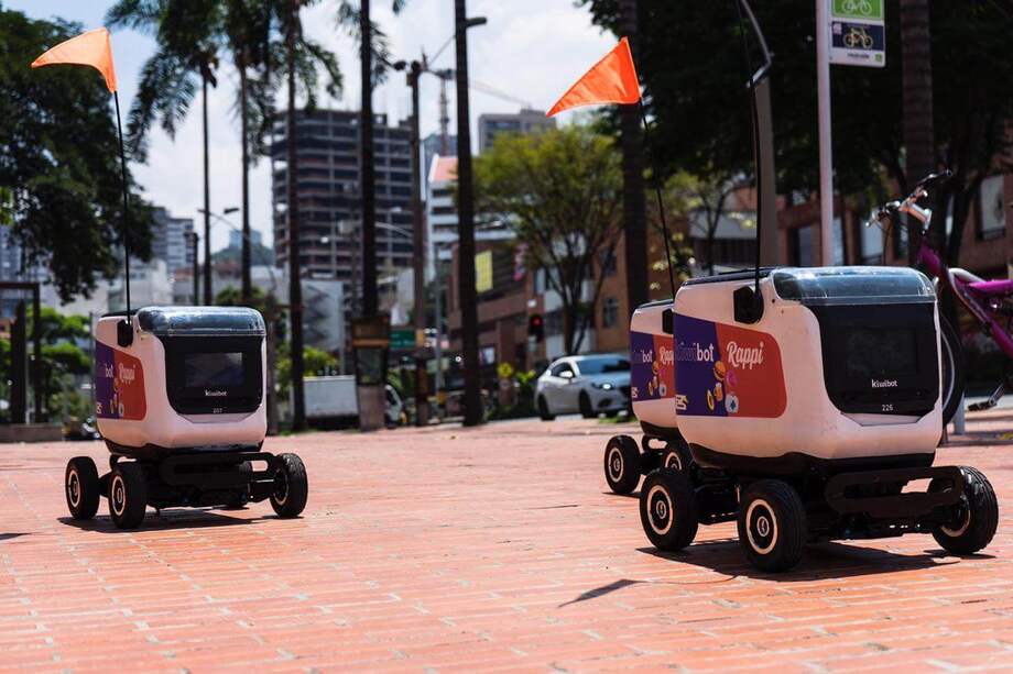 El piloto con los robots de Rappi se está desarrollando en Medellín. / Cortesía
