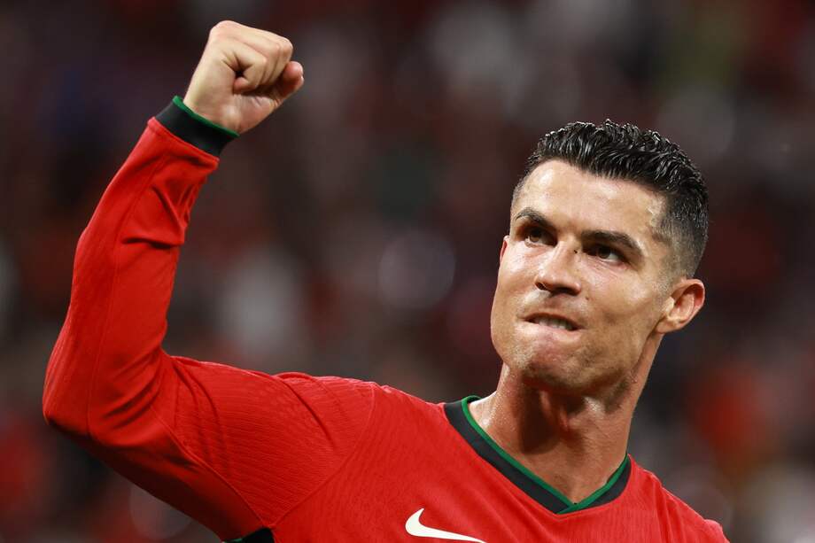 Cristiano Ronaldo en el partido entre Portugal y República Checa en la Eurocopa 2024.